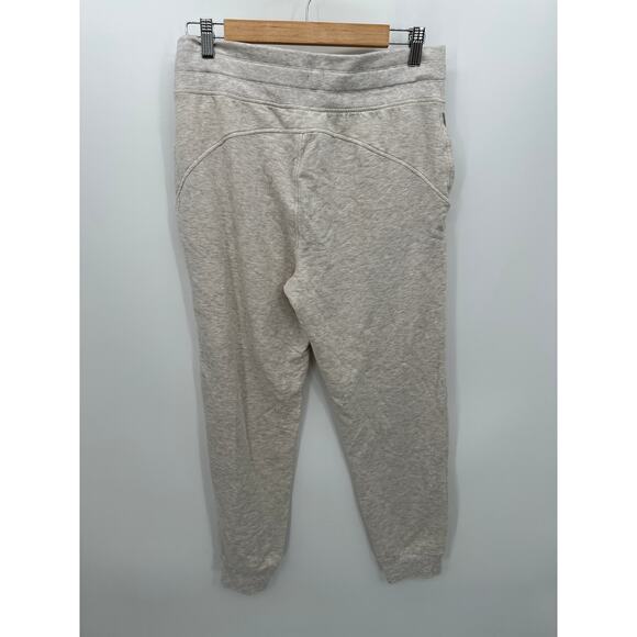 Athleta Balance Jogger Women Medium Cream Sweatpants Lounge Casual Pants - Picture 2 of 10